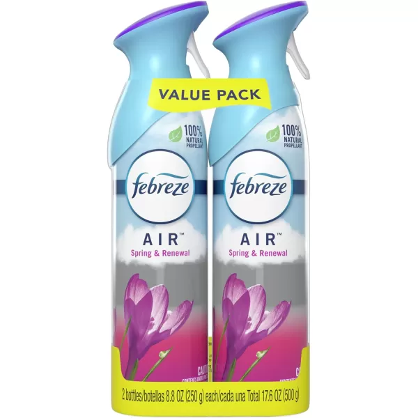 Febreze Air Freshener and Odor Eliminator Spray, Linen &amp; Sky and Hawaiian Aloha Scents, 8.8oz )
