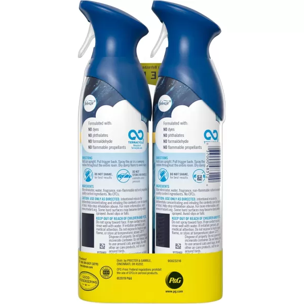 Febreze Air Freshener and Odor Eliminator Spray, Linen &amp; Sky and Hawaiian Aloha Scents, 8.8oz )