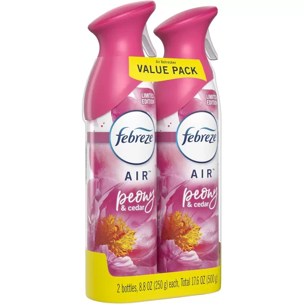 Febreze Air Freshener and Odor Eliminator Spray, Linen &amp; Sky and Hawaiian Aloha Scents, 8.8oz )