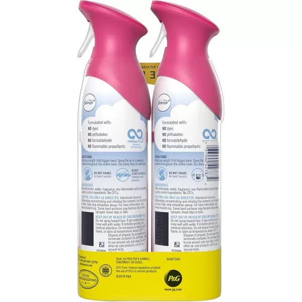 Febreze Air Freshener and Odor Eliminator Spray, Linen &amp; Sky and Hawaiian Aloha Scents, 8.8oz )