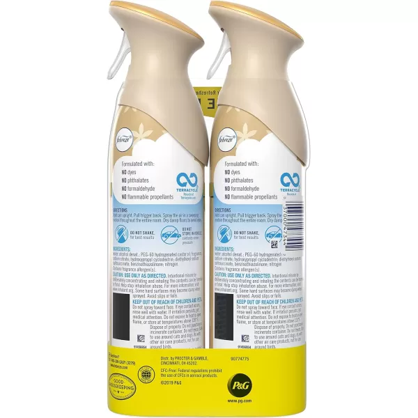 Febreze Air Freshener and Odor Eliminator Spray, Linen &amp; Sky and Hawaiian Aloha Scents, 8.8oz )