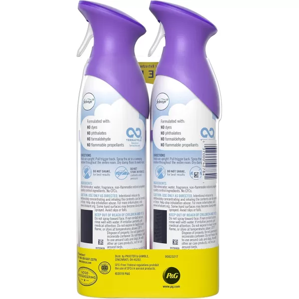 Febreze Air Freshener and Odor Eliminator Spray, Linen &amp; Sky and Hawaiian Aloha Scents, 8.8oz )