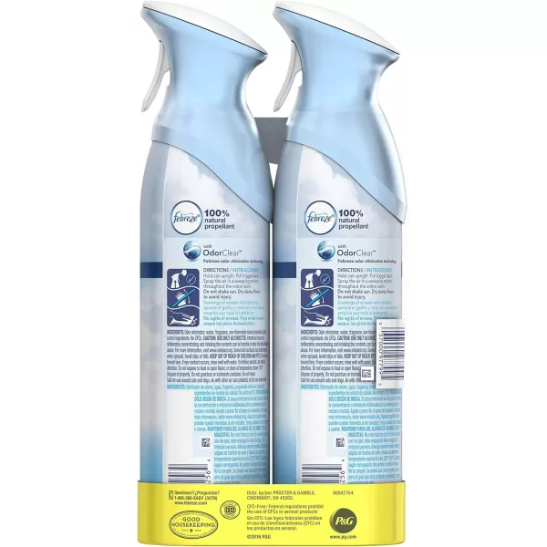 Febreze Air Freshener and Odor Eliminator Spray, Linen &amp; Sky and Hawaiian Aloha Scents, 8.8oz )