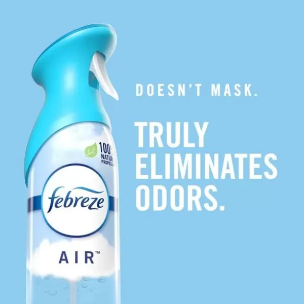 Febreze Air Freshener and Odor Eliminator Spray, Linen &amp; Sky and Hawaiian Aloha Scents, 8.8oz )
