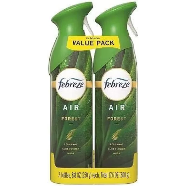 Febreze Air Freshener and Odor Eliminator Spray, Linen &amp; Sky and Hawaiian Aloha Scents, 8.8oz )