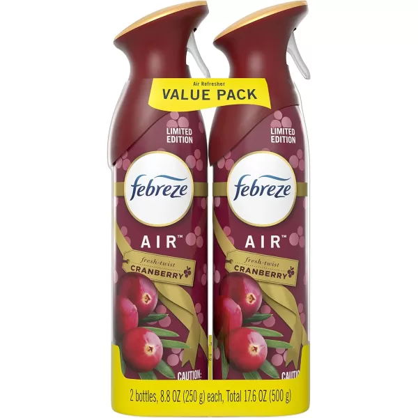 Febreze Air Freshener and Odor Eliminator Spray, Linen &amp; Sky and Hawaiian Aloha Scents, 8.8oz )