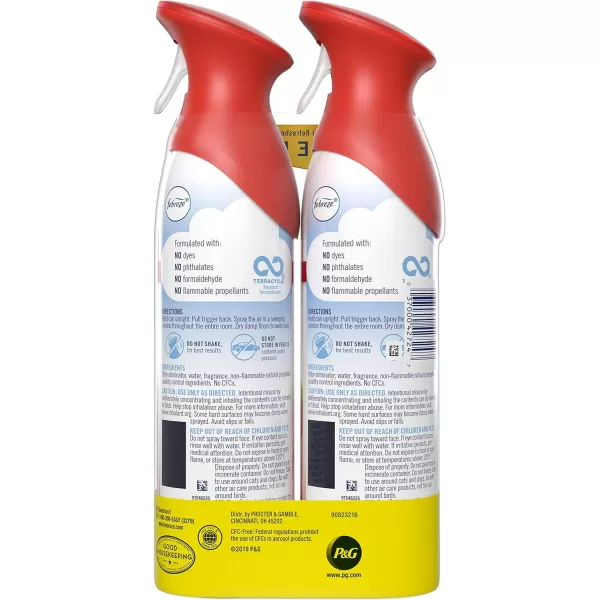 Febreze Air Freshener and Odor Eliminator Spray, Linen &amp; Sky and Hawaiian Aloha Scents, 8.8oz )