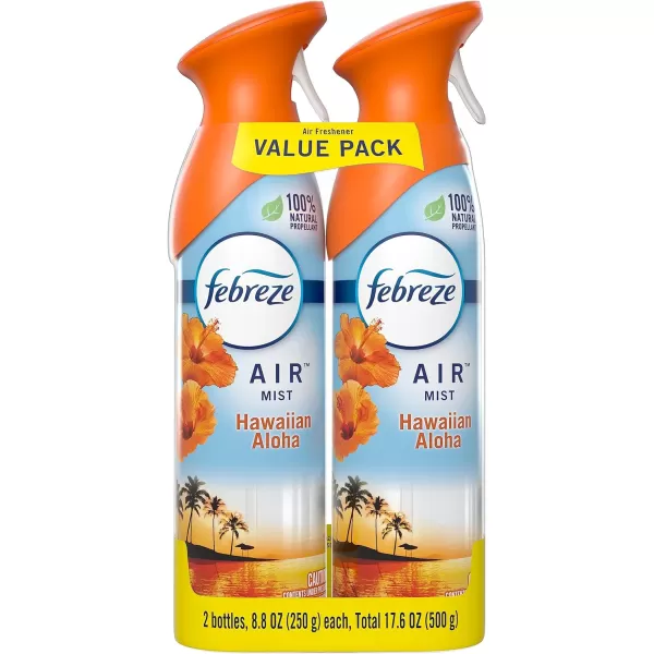 Febreze Air Mist Odor-Fighting Air Freshener Mixed Scent, Southern Lilac Mornings, Georgia Peach Orchard, Sweet Watermelon Vine, 8.8 oz. Aerosol Can, Pack of 3