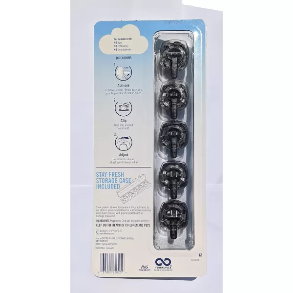 Febreze Car Air Freshener Vent Clip Gain Original Scent, 06 oz. Car Vent Clip, 2 Count)