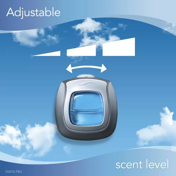 Febreze Car Air Freshener Vent Clip Gain Original Scent, 06 oz. Car Vent Clip, 2 Count)