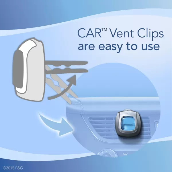 Febreze Car Air Freshener Vent Clip Gain Original Scent, 06 oz. Car Vent Clip, 2 Count)