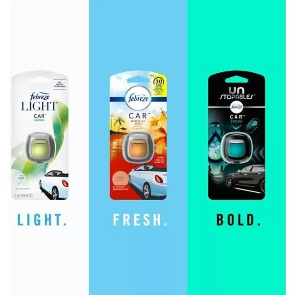 Febreze Car Air Freshener Vent Clip Old Spice Fiji Scent, .07 oz. Car Vent Clip, Pack of 4)