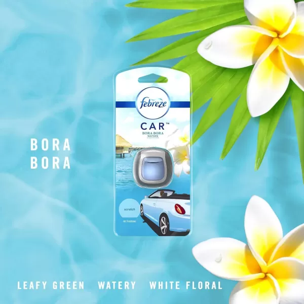 Febreze Car Air Freshener Vent Clips, 2 Linen &amp; Sky and 2 Hawaiian Aloha scents, 4 total clips)