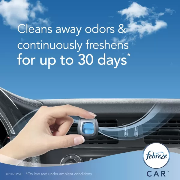Febreze Car Air Freshener Vent Clips, 2 Linen &amp; Sky and 2 Hawaiian Aloha scents, 4 total clips)