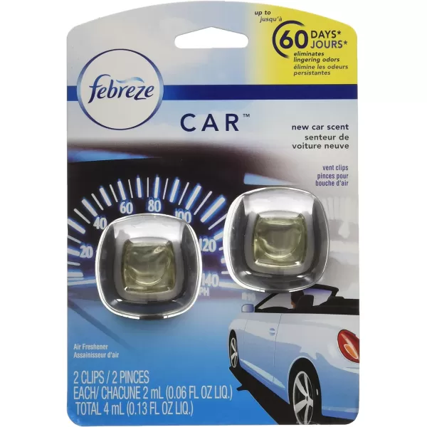 Febreze Car Air Freshener Vent Clips, 2 Linen &amp; Sky and 2 Hawaiian Aloha scents, 4 total clips)