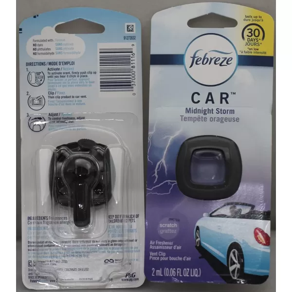 Febreze Car Air Freshener Vent Clips, 2 Linen &amp; Sky and 2 Hawaiian Aloha scents, 4 total clips)
