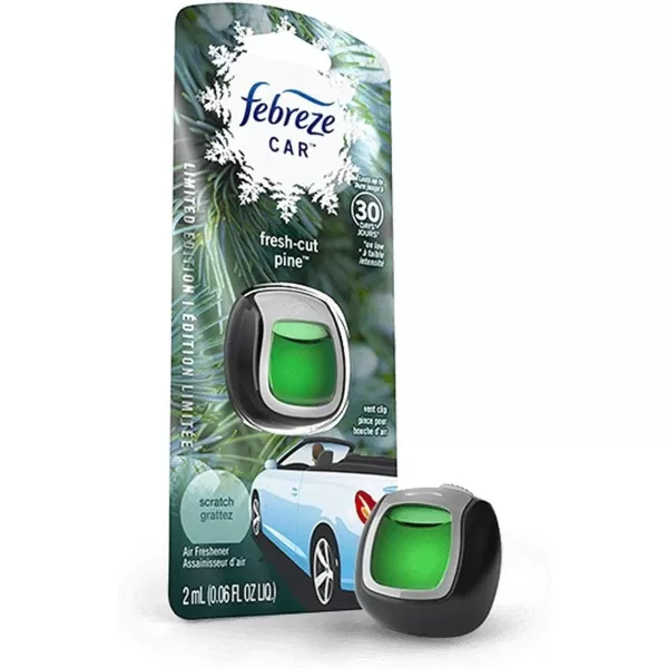 Febreze Car Air Freshener Vent Clips, 2 Linen &amp; Sky and 2 Hawaiian Aloha scents, 4 total clips)
