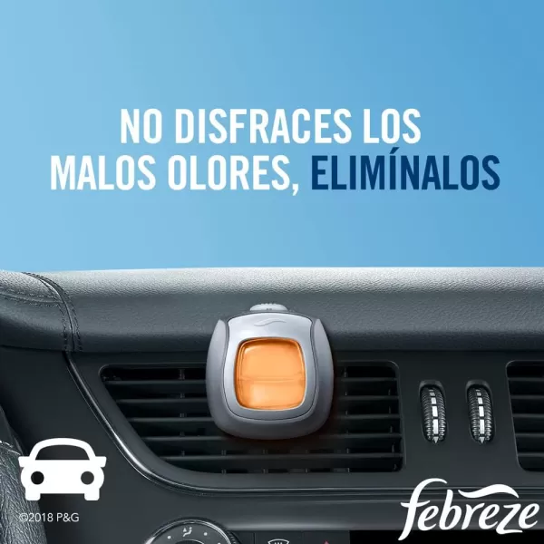 Febreze Car Air Freshener Vent Clips, 2 Linen &amp; Sky and 2 Hawaiian Aloha scents, 4 total clips)