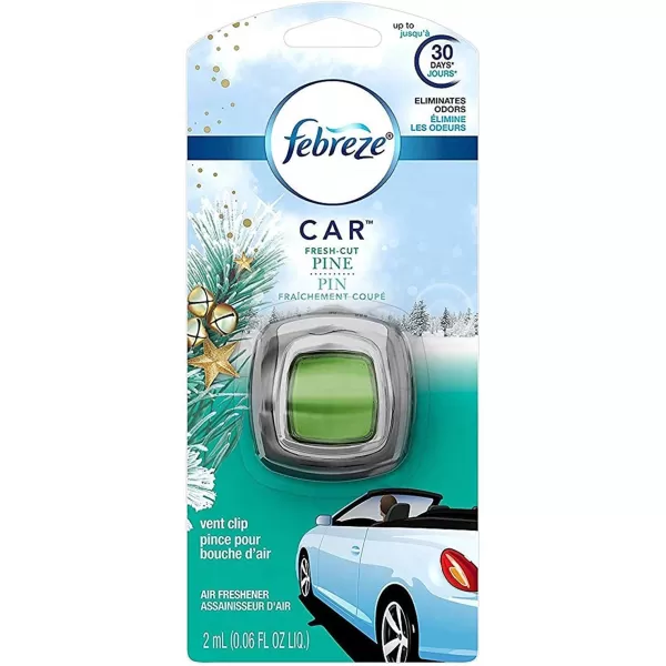 Febreze Car Air Freshener Vent Clips, 2 Linen &amp; Sky and 2 Hawaiian Aloha scents, 4 total clips)