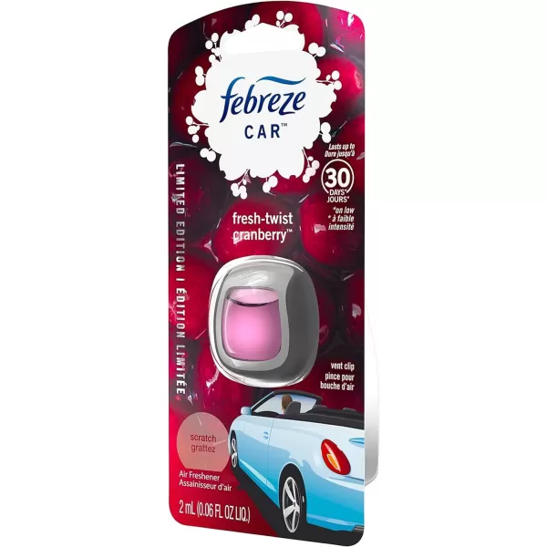 Febreze Car Air Freshener Vent Clips, 2 Linen &amp; Sky and 2 Hawaiian Aloha scents, 4 total clips)