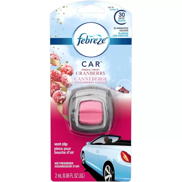Febreze Car Air Freshener Vent Clips, 2 Linen &amp; Sky and 2 Hawaiian Aloha scents, 4 total clips)