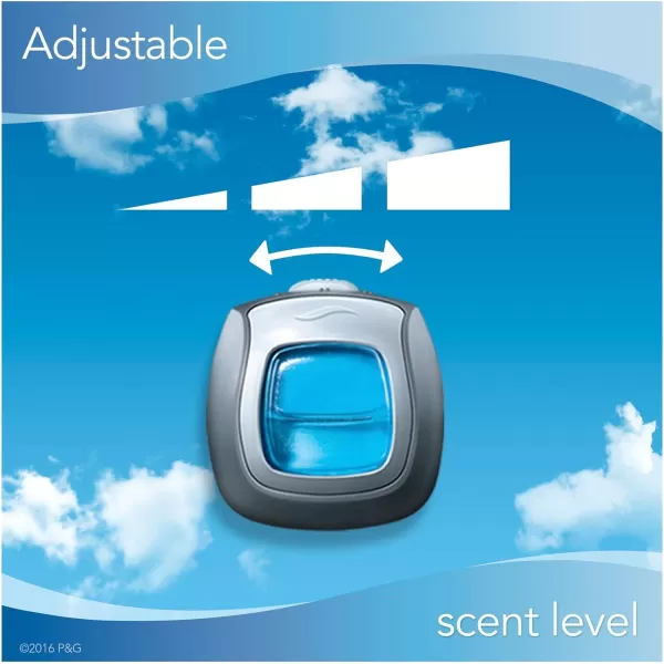 Febreze Car Air Freshener Vent Clips, 2 Linen &amp; Sky and 2 Hawaiian Aloha scents, 4 total clips)