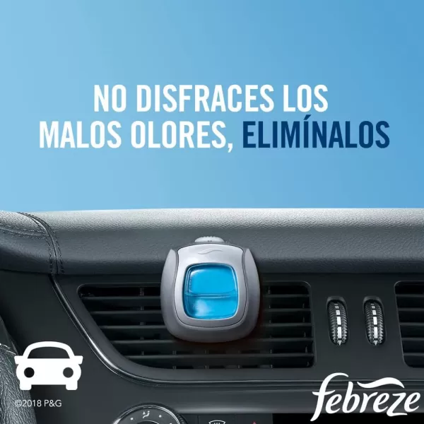 Febreze Car Air Freshener Vent Clips, 2 Linen &amp; Sky and 2 Hawaiian Aloha scents, 4 total clips)