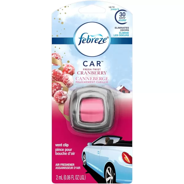Febreze Car Air Freshener Vent Clips, 2 Linen &amp; Sky and 2 Hawaiian Aloha scents, 4 total clips)