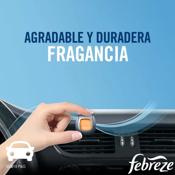 Febreze Car Air Freshener Vent Clips, 2 Linen &amp; Sky and 2 Hawaiian Aloha scents, 4 total clips)