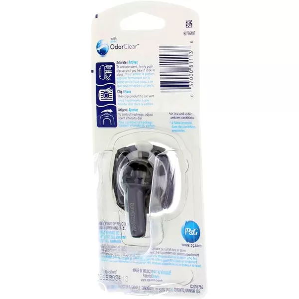 Febreze Car Air Freshener Vent Clips, 2 Linen &amp; Sky and 2 Hawaiian Aloha scents, 4 total clips)