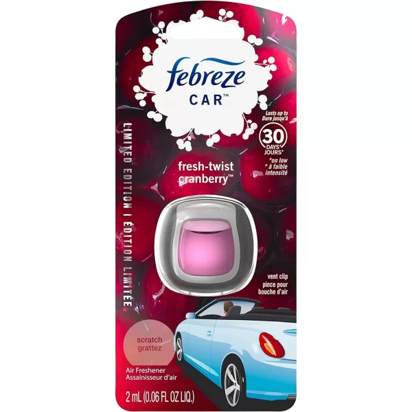 Febreze Car Air Freshener Vent Clips, 2 Linen &amp; Sky and 2 Hawaiian Aloha scents, 4 total clips)