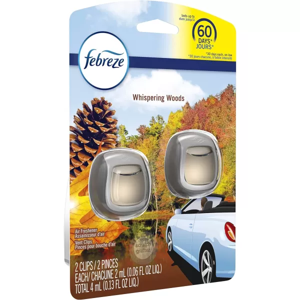 Febreze Car Air Freshener Vent Clips, 2 Linen &amp; Sky and 2 Hawaiian Aloha scents, 4 total clips)