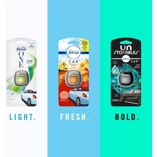 Febreze Car Air Freshener Vent Clips, 2 Linen &amp; Sky and 2 Hawaiian Aloha scents, 4 total clips)