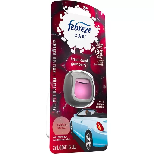 Febreze Car Air Freshener Vent Clips, 2 Linen &amp; Sky and 2 Hawaiian Aloha scents, 4 total clips)