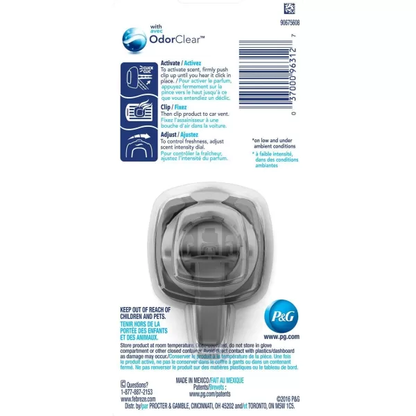 Febreze Car Air Freshener Vent Clips, 2 Linen &amp; Sky and 2 Hawaiian Aloha scents, 4 total clips)