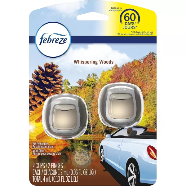 Febreze Car Air Freshener Vent Clips, 2 Linen &amp; Sky and 2 Hawaiian Aloha scents, 4 total clips)