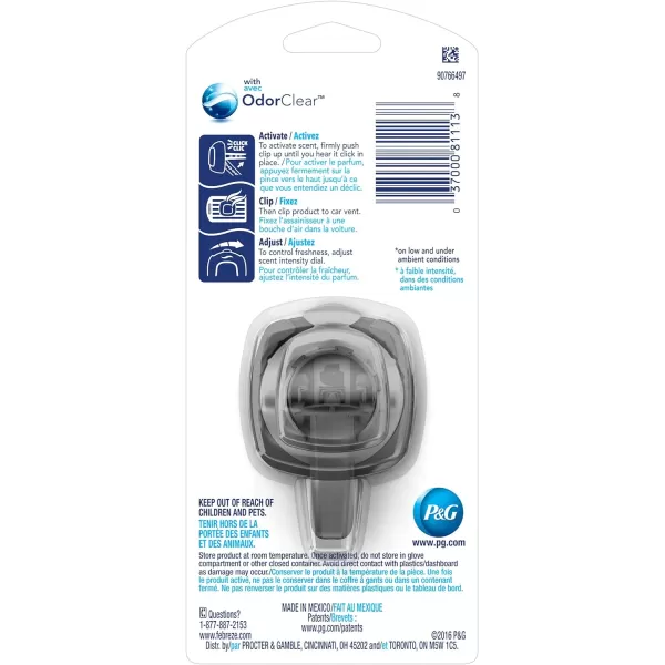 Febreze Car Air Freshener Vent Clips, 2 Linen &amp; Sky and 2 Hawaiian Aloha scents, 4 total clips)