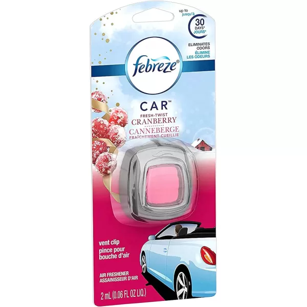 Febreze Car Air Freshener Vent Clips, 2 Linen &amp; Sky and 2 Hawaiian Aloha scents, 4 total clips)