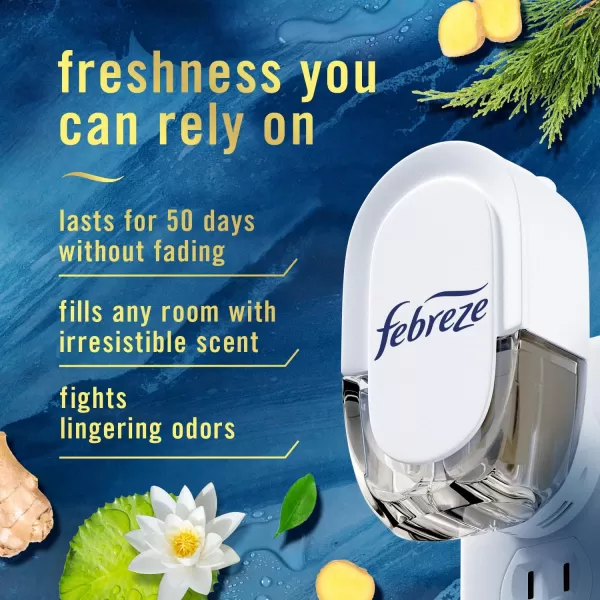 Febreze Odor-Fighting Fade Defy PLUG Air Freshener, Downy April Fresh, Gain Original, Linen &amp; Sky,  .87 fl. oz. Oil Refills