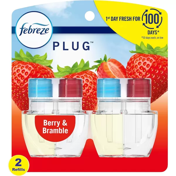 Febreze Odor-Fighting Fade Defy PLUG Air Freshener, Mountain, Ocean, Amber,  .87 fl. oz. Oil Refills)