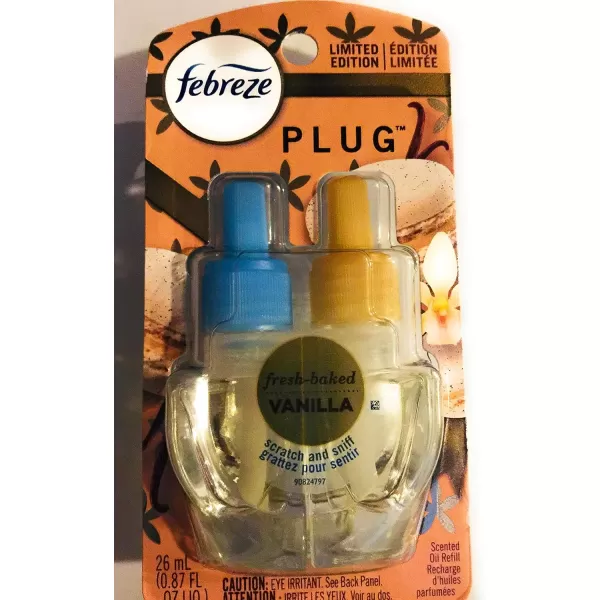 Febreze Odor-Fighting Fade Defy PLUG Air Freshener, Mountain, Ocean, Amber,  .87 fl. oz. Oil Refills)