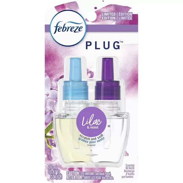 Febreze Odor-Fighting Fade Defy PLUG Air Freshener, Mountain, Ocean, Amber,  .87 fl. oz. Oil Refills)