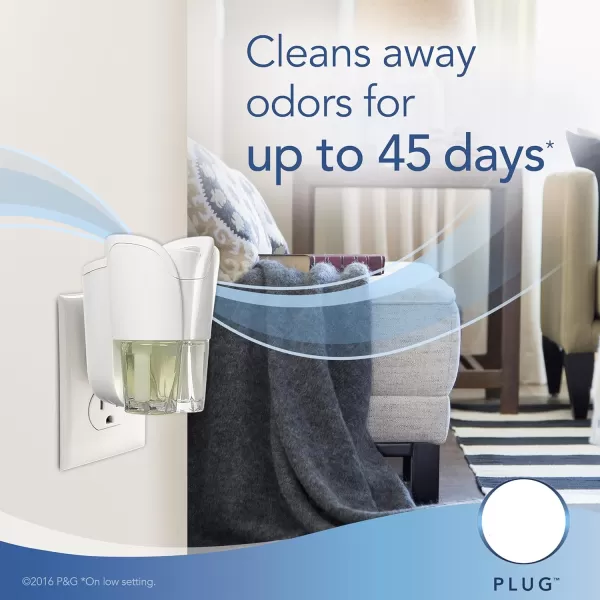 Febreze Odor-Fighting Fade Defy PLUG Air Freshener, Mountain, Ocean, Amber,  .87 fl. oz. Oil Refills)