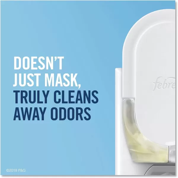 Febreze Odor-Fighting Fade Defy PLUG Air Freshener, Mountain, Ocean, Amber,  .87 fl. oz. Oil Refills)