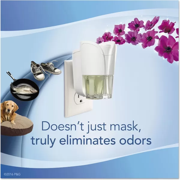 Febreze Odor-Fighting Fade Defy PLUG Air Freshener, Mountain, Ocean, Amber,  .87 fl. oz. Oil Refills