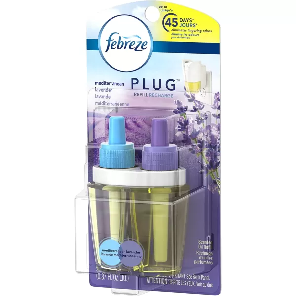Febreze Odor-Fighting Fade Defy PLUG Air Freshener, Mountain, Ocean, Amber,  .87 fl. oz. Oil Refills)
