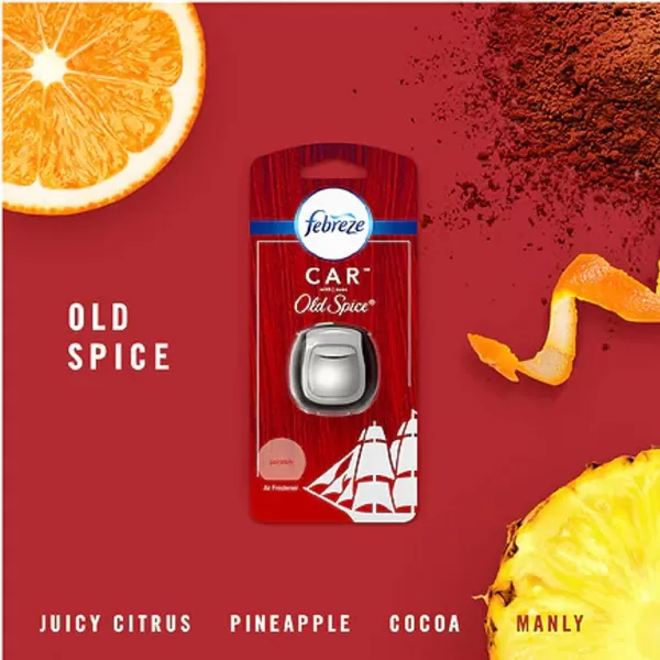 Febreze Old Spice Car Air Fresheners, Old Spice Scent, Odor Fighter for Strong Odor, Car Vent Clips )