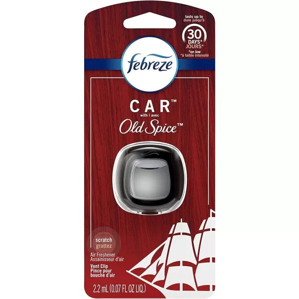 Febreze Old Spice Car Air Fresheners, Old Spice Scent, Odor Fighter for Strong Odor, Car Vent Clips )