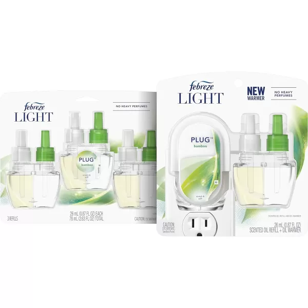 Febreze PLUG, Bamboo, Starter Kit &amp;  .87 fl. oz. Refills