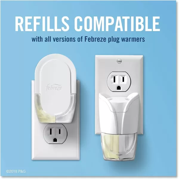Febreze Plug In Air Fresheners For Home, Air Freshener Plug In, Gain Scent, Odor Fighter for Strong Odors, 1 Warmer + 2 Oil Refills